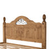 Corona Scroll 4FT6 Bed High Foot End - Distressed Waxed Pine
